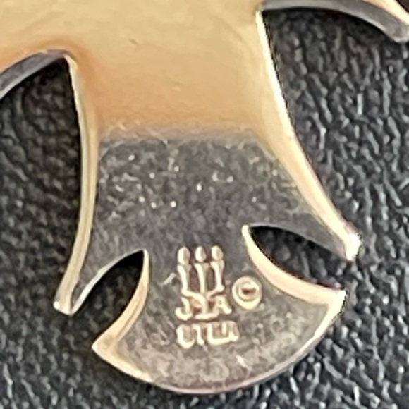 James Avery 925 Sterling Silver Retired La Primavera Cross w/ 18” rope chain - Picture 3 of 7